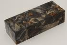 Bloc pour la coutellerie, Loupe de Peuplier stabilis�e noire, ref:BLpPEs76221nr