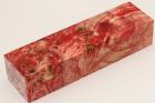 Bloc pour la coutellerie, Loupe de Peuplier stabilis� rouge, ref:BLpPEs76115r
