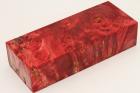 Bloc pour la coutellerie, Loupe de Peuplier stabilis� rouge, ref:BLpPEs76258r