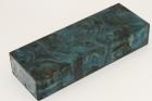 Bloc pour la coutellerie, Loupe de Peuplier stabilis�e bleu, ref:BLpPEs76291b