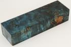 Bloc pour la coutellerie, Loupe de Peuplier stabilis�e bleu, ref:BLpPEs76290b