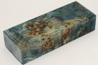 Bloc pour la coutellerie, Loupe de Peuplier stabilis�e bleu, ref:BLpPEs76294b