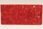 Plaquettes pour la coutellerie, Loupe d'Erable N�gundo stabilis� rouge, ref:PLpErs76335r