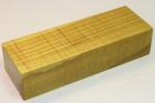 Bloc pour la coutellerie, Erable sycomore ond stabilis jaune, ref:BESOs13810j