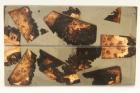 Plaquettes pour la coutellerie, loupe de Cade + rsine noire transparente, ref:PRLpCad29919