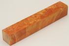 Carrelet  stylo, Loupe d'Erable Ngundo stabilis orange, ref:SLpErs32541o