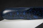 Plaque de Micarta Prmium, motif Petites roses bleu, ref:PMicPRob