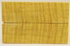 Plaquettes pour la coutellerie, Erable sycomore ond stabilis jaune, ref:PESOs44423j