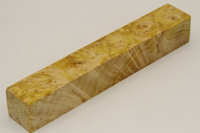 Carrelet à stylo, Loupe d'Erable Négundo stabilisé jaune, ref:SLpErs53747j