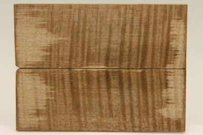Plaquettes pour la coutellerie, Erable sycomore ondé stabilisé marron, ref:PESOs54500ma