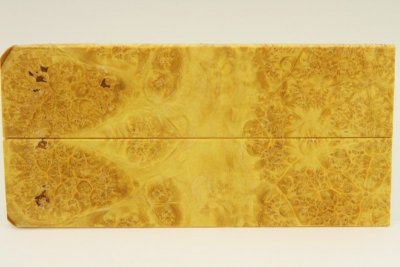 Plaquettes pour la coutellerie, Loupe d'Erable Négundo stabilisé jaune, ref:PLpErs59597j