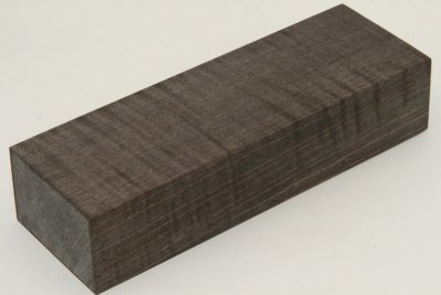 Bloc pour la coutellerie, Erable sycomore ondé stabilisé noir, ref:BESOs60827nr