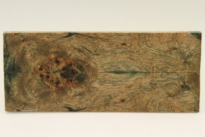 Plaquettes pour la coutellerie, Loupe de Peuplier stabilisé vert, ref:PLpPEs62432ve