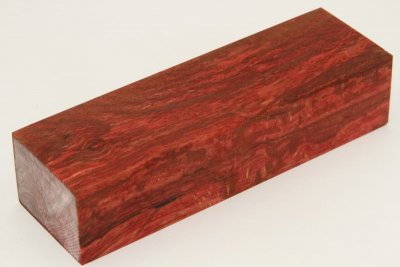 Bloc pour la coutellerie, Hêtre échauffé stabilisé rouge, ref:BHs63076r