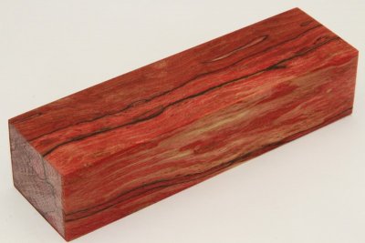 Bloc pour la coutellerie, Hêtre échauffé stabilisé rouge, ref:BHs63075r