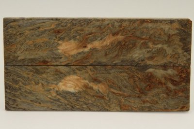 Plaquettes pour la coutellerie, loupe de Frêne stabilisé noir, ref:PLpFs64424nr