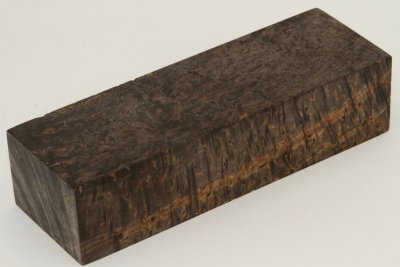 Bloc pour la coutellerie, Bouleau de Carélie stabilisé marron, ref:BBMs64494ma