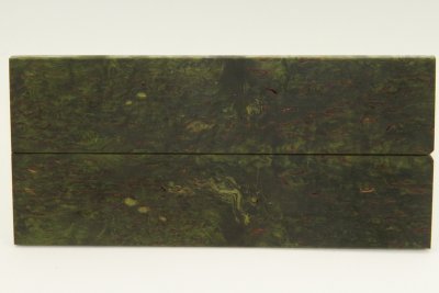 Plaquettes pour la coutellerie, Bouleau de Carélie stabilisé vert, ref:PBMs64990ve