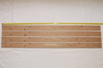 Lames pour branches d'arc, Orme, lot de 4, ref:LAOr65354