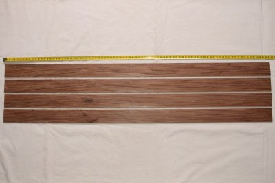 Lames pour branches d'arc, Palissandre de Santos, lot de 4, ref:LAPalDS65404