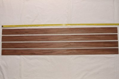 Lames pour branches d'arc, Palissandre de Santos, lot de 4, ref:LAPalDS65405
