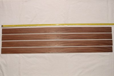 Lames pour branches d'arc, Palissandre de Santos, lot de 4, ref:LAPalDS65406