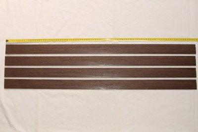 Lames pour branches d'arc, Wengé, lot de 4, ref:LAW65453