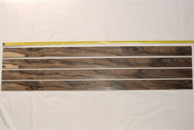 Lames pour branches d'arc, Ziricote, lot de 4, ref:LAZI65407
