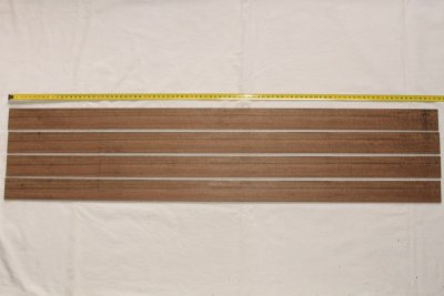 Lames pour branches d'arc, Bocote, lot de 4, ref:LABoc65458