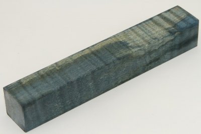 Carrelet à stylo, Erable sycomore ondé stabilisé bleu, ref:SESOs67682b