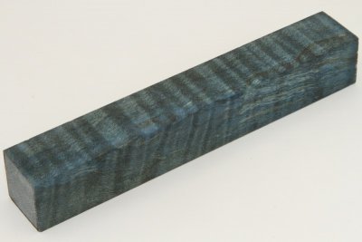Carrelet à stylo, Erable sycomore ondé stabilisé bleu, ref:SESOs67687b