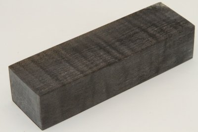 Bloc pour la coutellerie, Erable sycomore ondé stabilisé noir, ref:BESOs67787nr