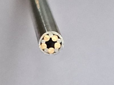 Rivet mosaïque, tige de Ø 3 mm x 90 mm, ref:RVmos-SM3-05-P