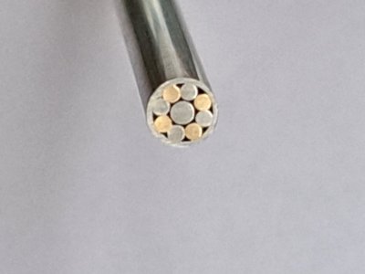 Rivet mosaïque, tige de Ø 3 mm x 90 mm, ref:RVmos-SM3-06-P