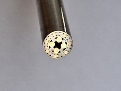 Rivet mosaïque, Ø 6 mm x 90 mm, tube inox, ref:RMO635