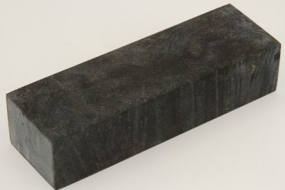 Bloc pour la coutellerie, Loupe de Peuplier stabilisée noire, ref:BLpPEs68555nr