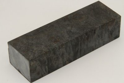 Bloc pour la coutellerie, Loupe de Peuplier stabilisée noire, ref:BLpPEs68557nr