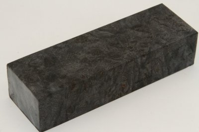 Bloc pour la coutellerie, Loupe de Peuplier stabilisée noire, ref:BLpPEs68559nr