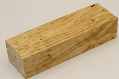 Bloc pour la coutellerie, Loupe d'Erable Négundo stabilisé naturel, ref:BLpErs69050na