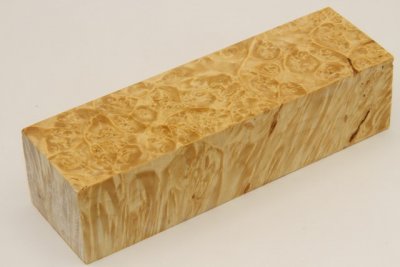 Bloc pour la coutellerie, Loupe d'Erable Négundo stabilisé naturel, ref:BLpErs69049na
