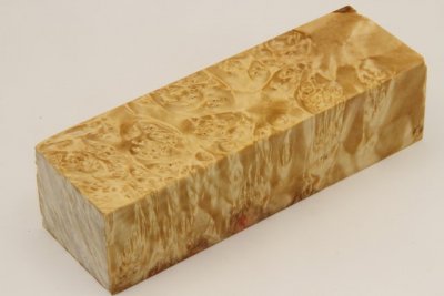 Bloc pour la coutellerie, Loupe d'Erable Négundo stabilisé naturel, ref:BLpErs69052na