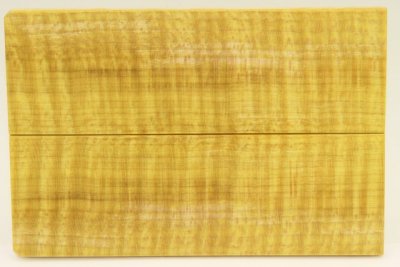 Plaquettes pour la coutellerie, Erable sycomore ondé stabilisé jaune, ref:PESOs69118j