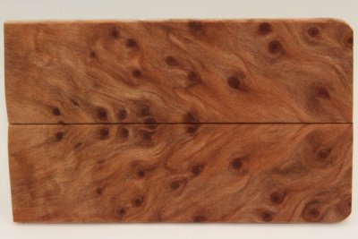 Plaquettes pour la coutellerie, Loupe de Séquoia stabilisé naturel, ref:PLpSqs69273
