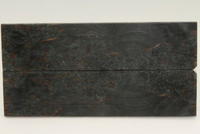 Plaquettes pour la coutellerie, Bouleau de Carélie stabilisé noir, ref:PBMs69392nr