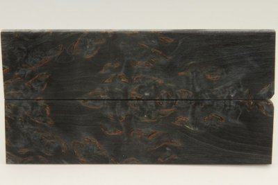 Plaquettes pour la coutellerie, Bouleau de Carélie stabilisé noir, ref:PBMs69394nr
