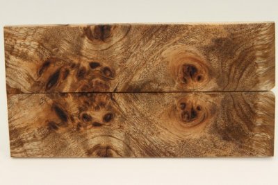 Plaquettes pour la coutellerie, Loupe de Peuplier stabilisé marron, ref:PLpPEs69579ma