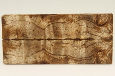 Plaquettes pour la coutellerie, Loupe de Peuplier stabilisé marron, ref:PLpPEs69577ma