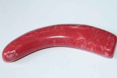 Manche pour couteau, résine rouge, ref:MRR69677