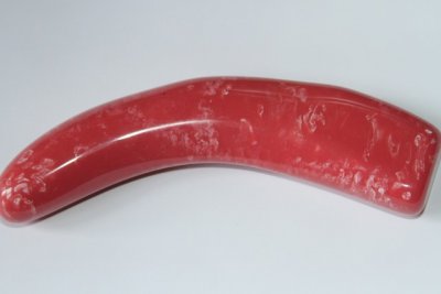 Manche pour couteau, résine rouge, ref:MRR69678