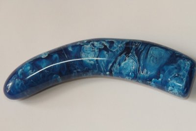 Manche pour couteau, résine bleue, ref:MRR69665